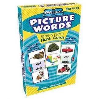 Picture Words Slide & Learn Flash Cards