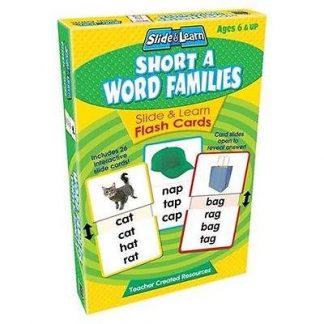 Short A Word Families Slide & Learn Flash Cards